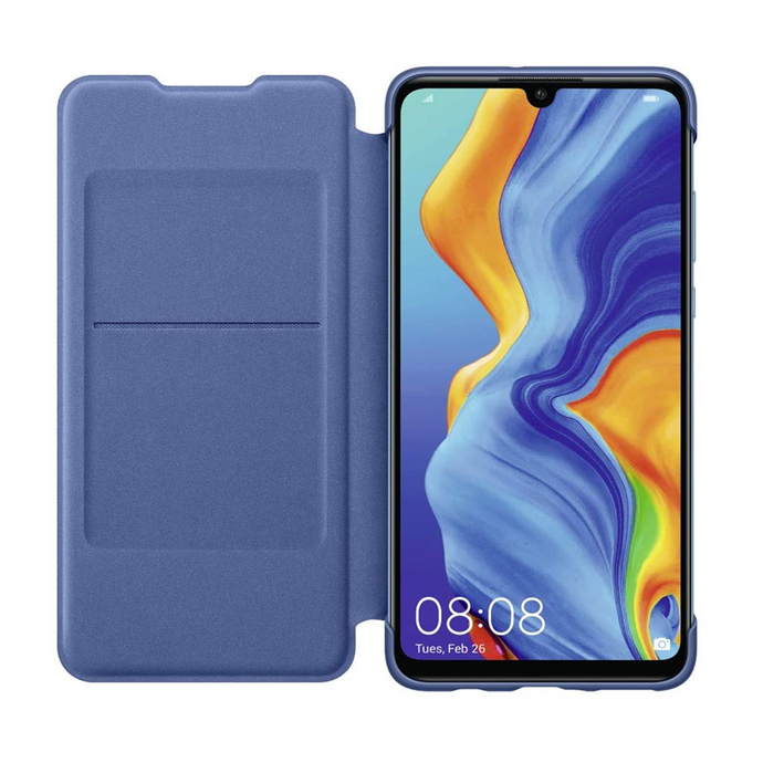 Wallet Cover Huawei P30 Lite - Blu